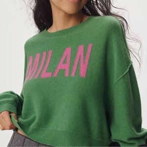 Anthropologie Alani Cashmere Crop Sweater